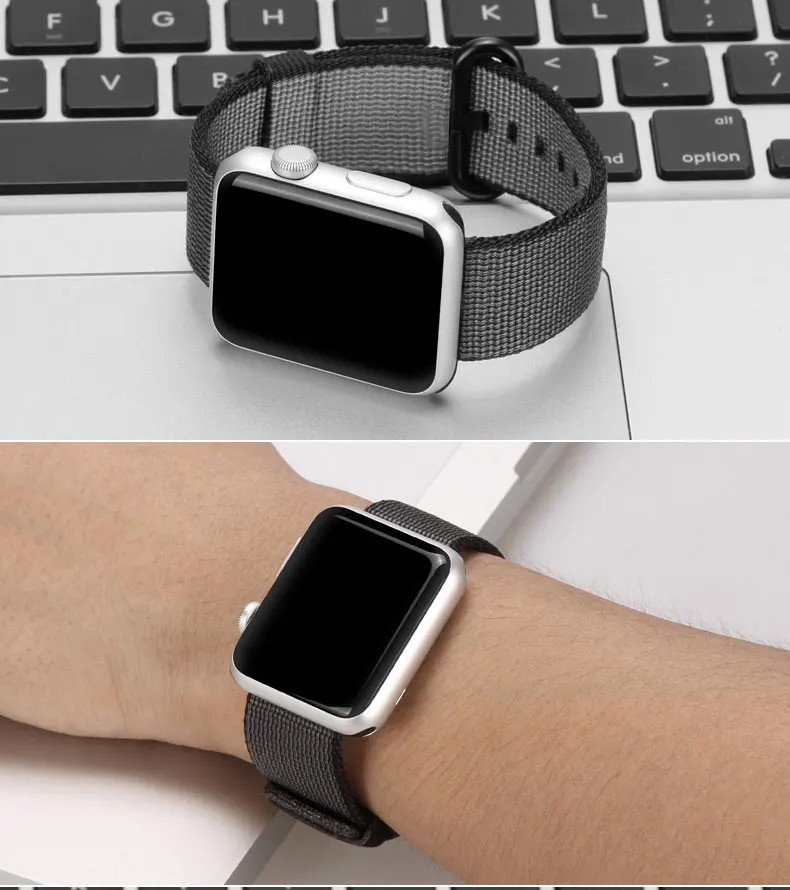 Ремешок Nato для apple watch ремешок 44 мм 40 мм apple watch 5 4 3 2 1 iwatch ремешок 42 мм 38 мм correa нейлоновый браслет аксессуары для часов