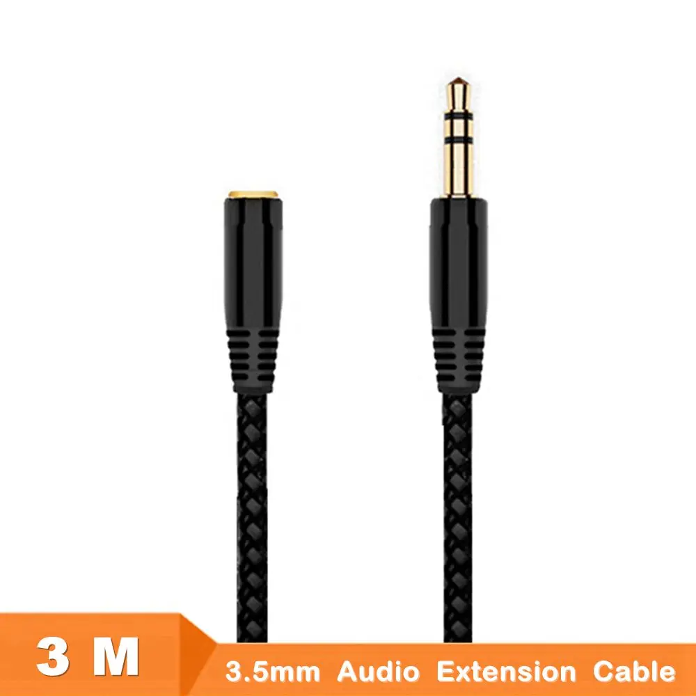 

New 3M 10ft Jack 3.5mm Earphone Extension Cable Female to Male F/M Headphone Stereo Audio Cable AUX Cord for Speaker Phone MP3