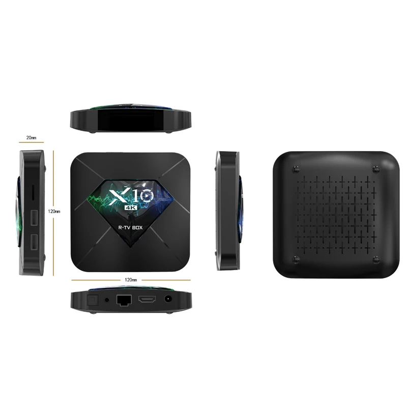 ТВ-приставка X10 Android 7 1 2 + 16 ГБ Amlogic S905W 4 ядра ГГц Wi-Fi | Электроника
