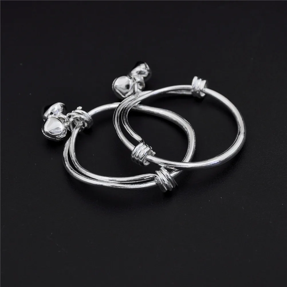 New Gift Baby Kids Bell Bracelet born Plated Silver Birthday Party best Blessing to kids | Детская одежда и обувь