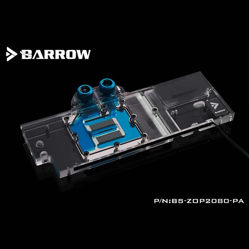 Барроу BS-ZOP2080-PA GPU водный блок для ZOTAC RTX2080 8GD6 Extreme PLUS OC8 полное покрытие графическая