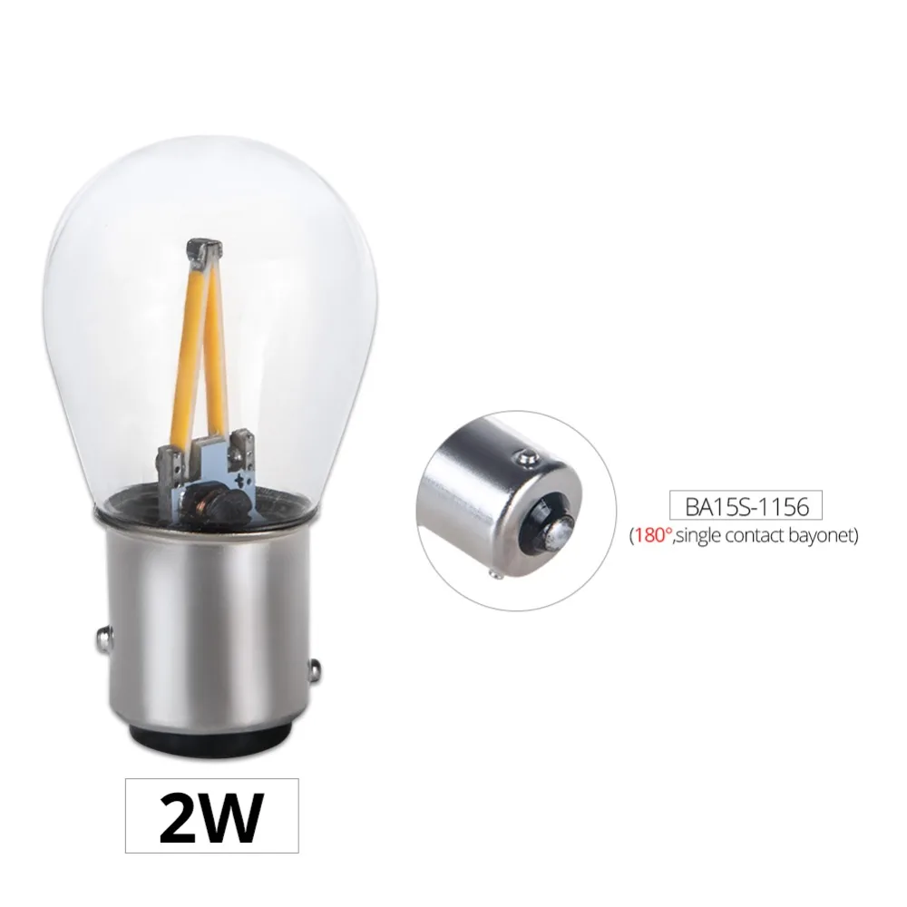 Новейшая светодиодная лампа P21W LED ba15s 1156 с чипом накаливания автомобильная S25