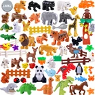 Конструктор сделай сам, модели животных, динозавр, олень, панда, слон, тигр, фигурки, игрушки для детей