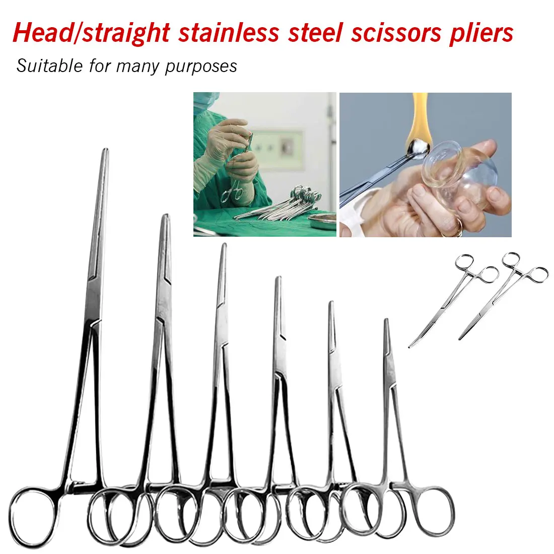 

Плоскогубцы-ножницы из нержавеющей стали, изогнутые плоскогубцы из нержавеющей стали с фиксацией плоскогубцев для домашних животных