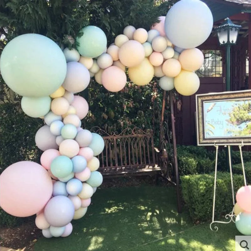 24 дюйма латексных воздушных шаров с Макарон Цвет Baby Shower День Рождения Девочки
