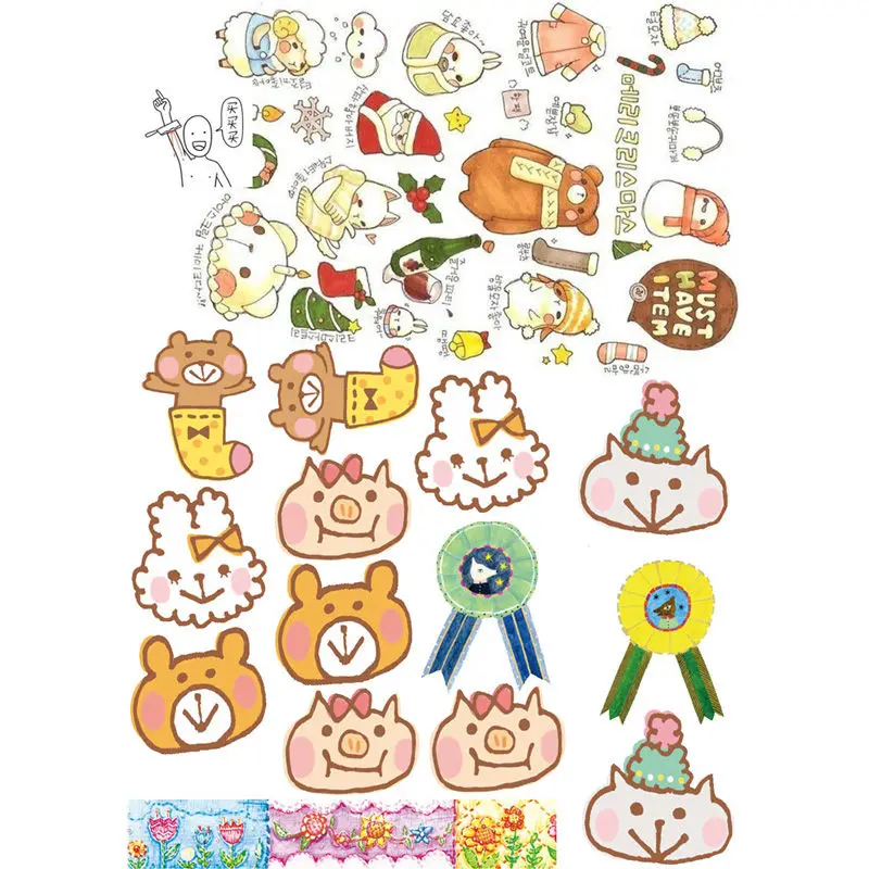 sz03611 2 шт./партия Cosas Kawaii китайские куклы DIY Uncut бумажная наклейка упаковка Bullet Journal наклейка s Скрапбукинг милые школьные принадлежности - Цвет: sz03611