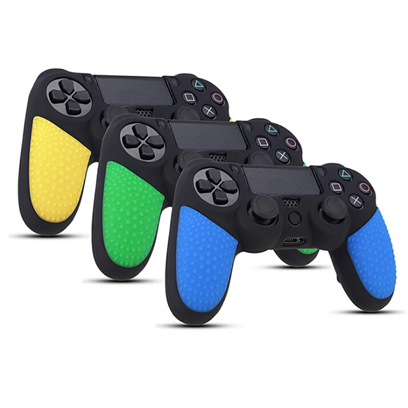 Silicone Covers Gamepad Grip Caps Protective Skin Cover Case For Sony Playstation Dualshock 4 PS4 Controller | Электроника