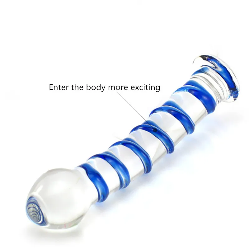Anal toy crystal glass dildo butt plug anal masturbation G point massage Sex Products toys for women men gay | Красота и здоровье
