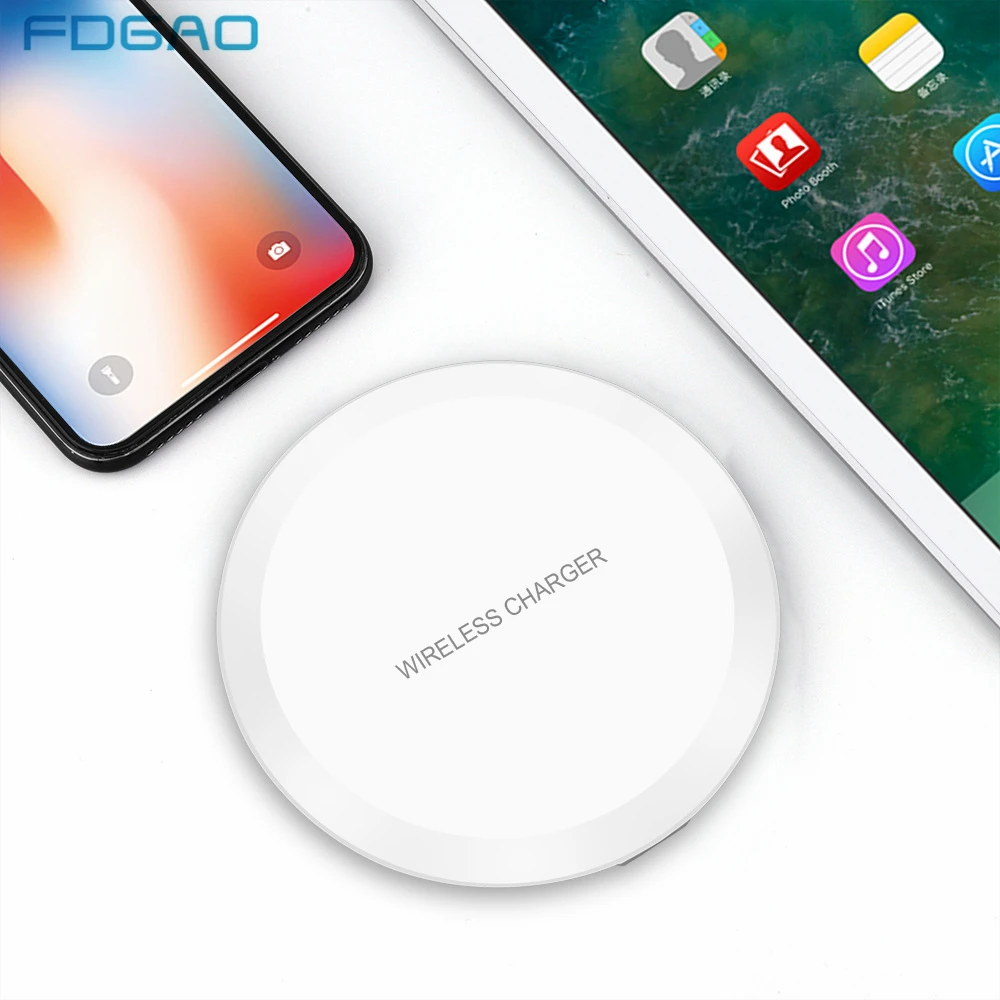 Беспроводное зарядное устройство FDGAO Qi для Samsung Galaxy S20 S10 S9 Note 10 9 8 док-станция
