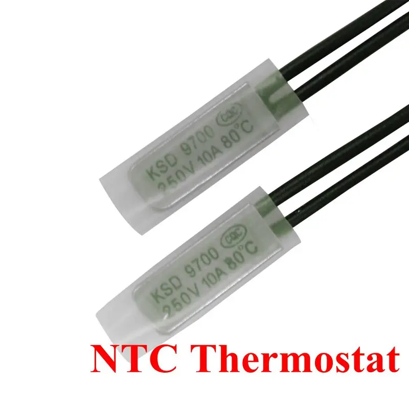 

50pcs Thermostat 10C-240C KSD9700 100C 105C 110C 115C 120C Bimetal Disc Temperature Switch Thermal Protector degree centigrade