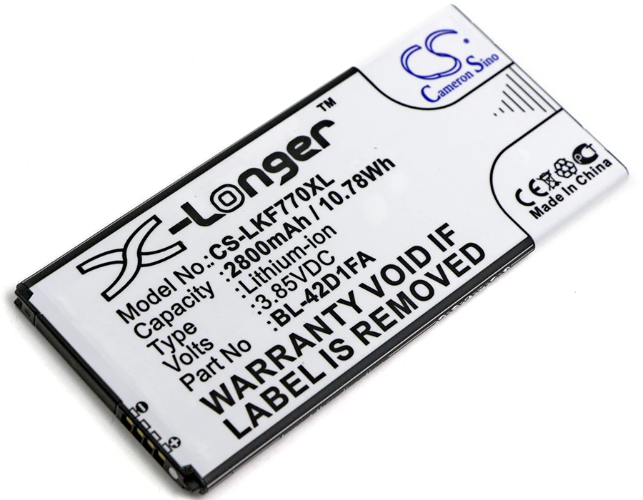 Аккумулятор Cameron Sino 2800 мАч BL 42D1FA EAC63238201 для LG F770S G5 Mini K600Y MK6M X Fast Dual SIM Mach X5 4G LTE|cameron