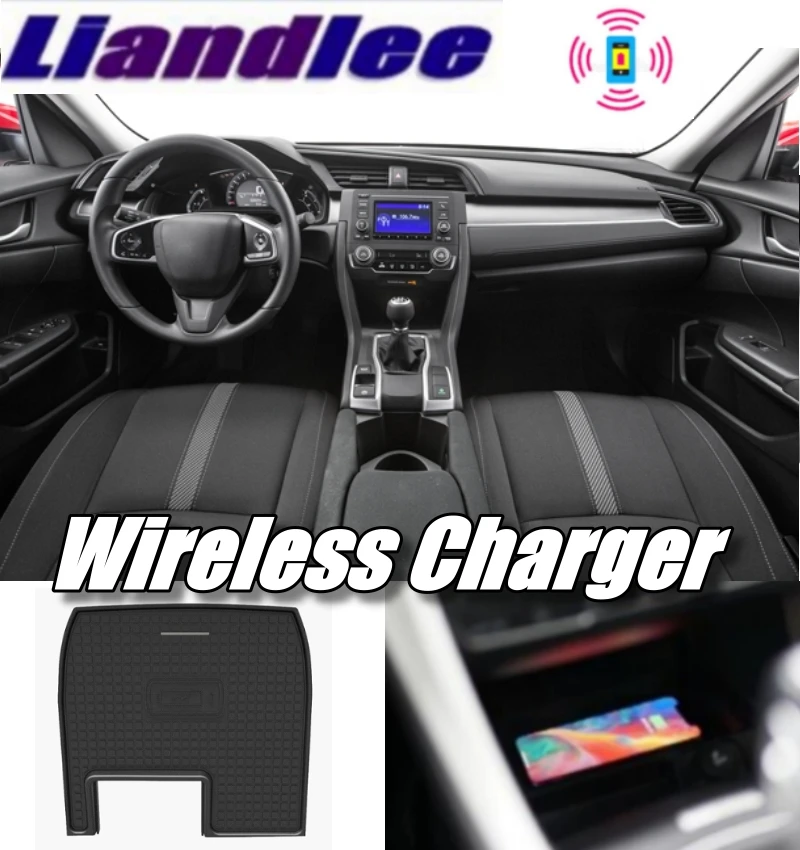 Liandlee беспроводной автомобильный телефон Charg er подлокотник отсек для хранения