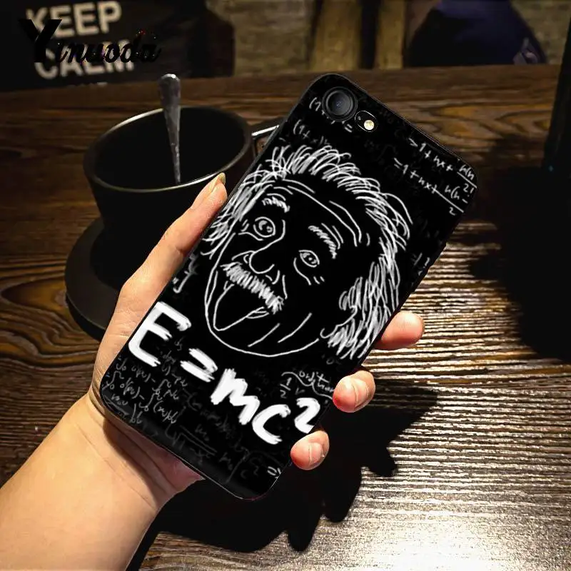 1 Yinuoda mc2 с E = mc Математика Альберт Эйнштейна чехол для телефона для iPhone X 8 7 6 6S Plus X 5 5S SE XR XS XSMAX11 11pro 11promax - Цвет: 1