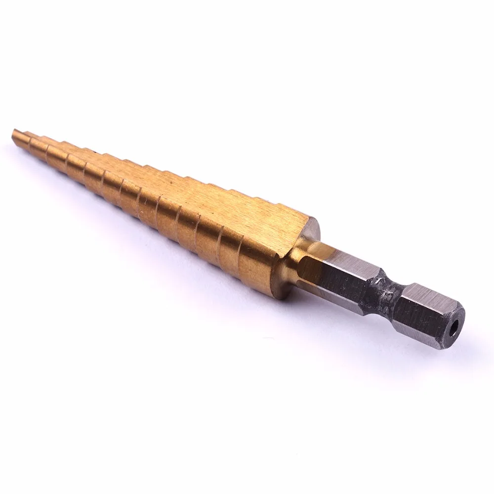 13 ступенчатые сверла HSS4241 с шестигранным хвостовиком 1/4''|drill tap tool|drill bit hole sawtool