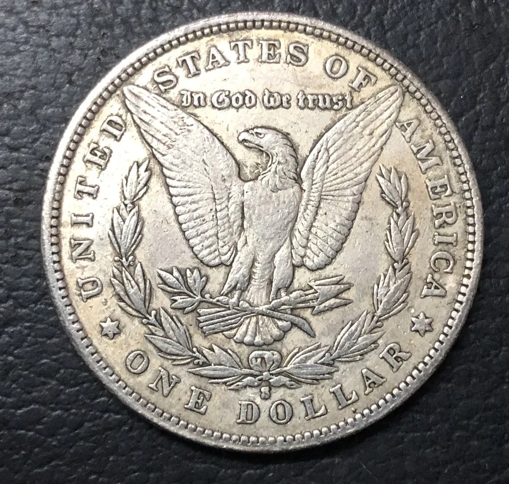 1879 (P.S.O) Соединенные Штаты Morgan One Dollar Посеребренная копия монеты (Выберите любой