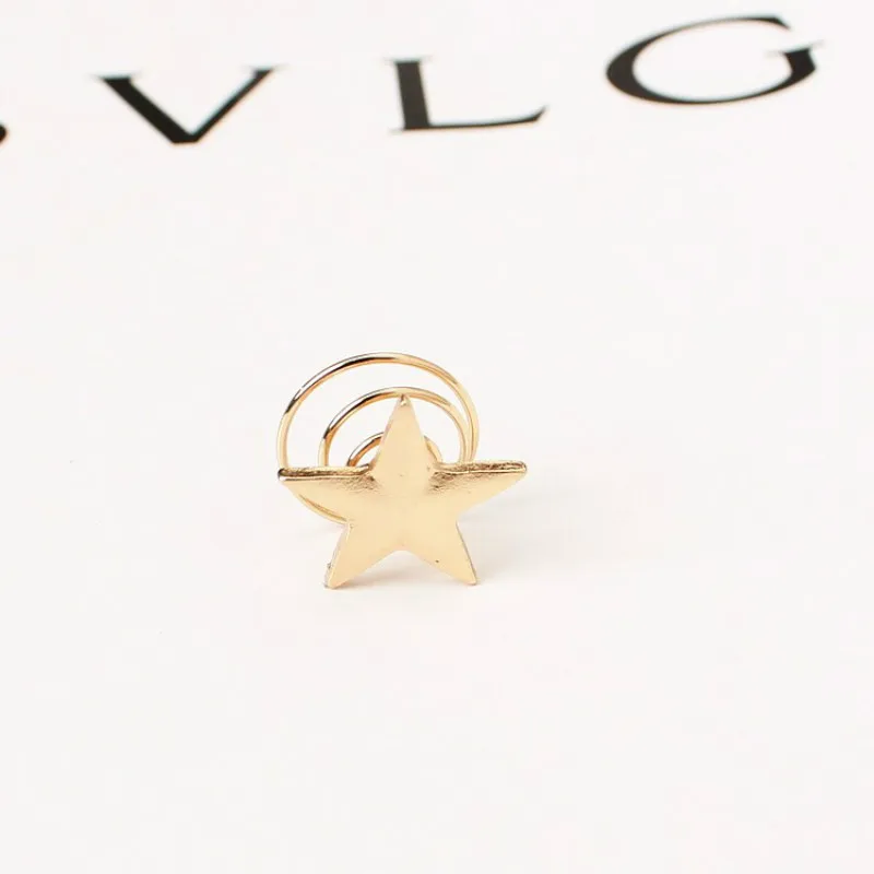 Женская заколка для волос со звездами Золотистая изящная бижутерия свадебный