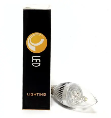 HR 4 X E14 Ampoule Lampe Spot 3 светодиода Blanc Chaud 3600 K 6000 6W Бесплатная доставка Свеча лампа|candle