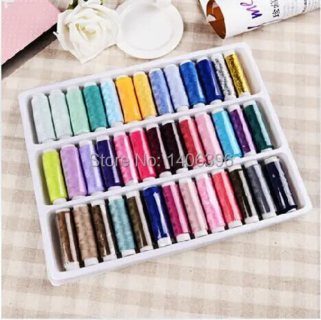 39 шт./компл. Ассорти Нескольких Цветов Полиэстер Швейные Нитки швейные машины