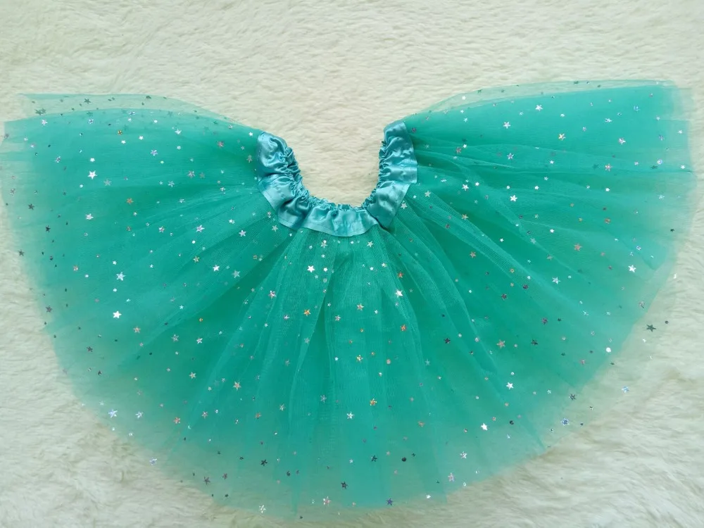 Модная юбка-пачка для девочек юбка из фатина балета со звездами Детская короткая