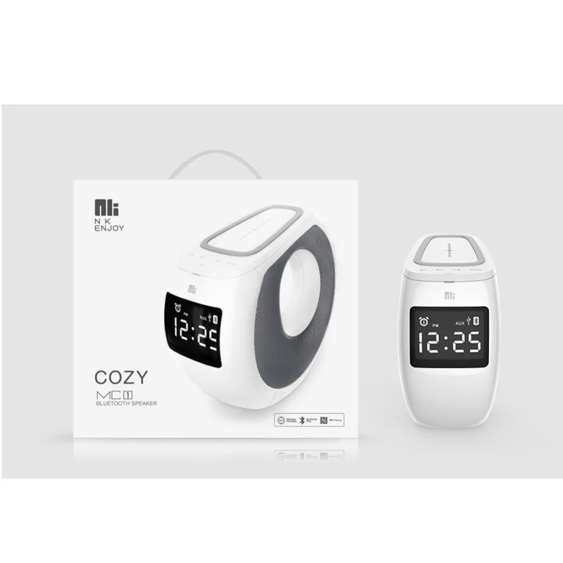 2016 НОВЫЙ Музыкальный Проигрыватель Сабвуфер Портативный Будильник Bluetooth Динамик