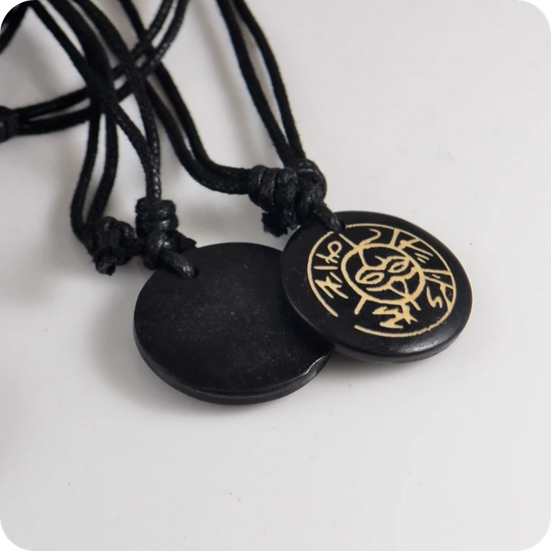 Ожерелье с подвеской Небесные глаза кость подарок на удачу этнический тотем