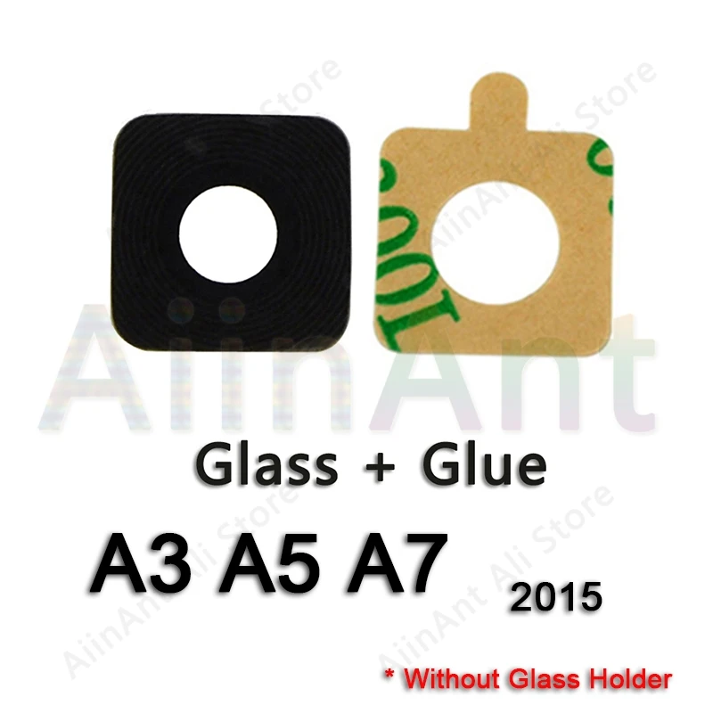 Lens 2015 Для samsung Galaxy A3 A5 A7 A320 A520 A720 задняя камера стеклянная крышка объектива Кольцо с наклейкой - Цвет: Lens 2015