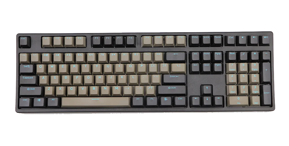 Двойная съемка PBT Keycap черный серый смешанный синий слово Dolch 108 87 Вишневый профиль колпачки для MX переключатели клавиша