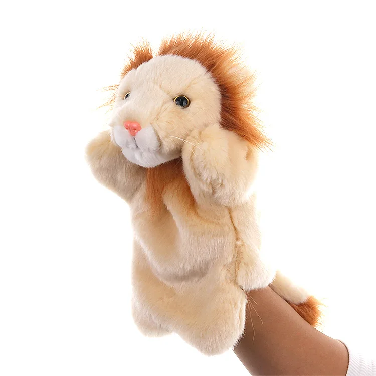Горячая 28 цветов Kawaii крошечное животное ручная кукла марионета марионетка куклы плюшевые игрушки слон кошка собака печать обучения Детские игры Реквизит