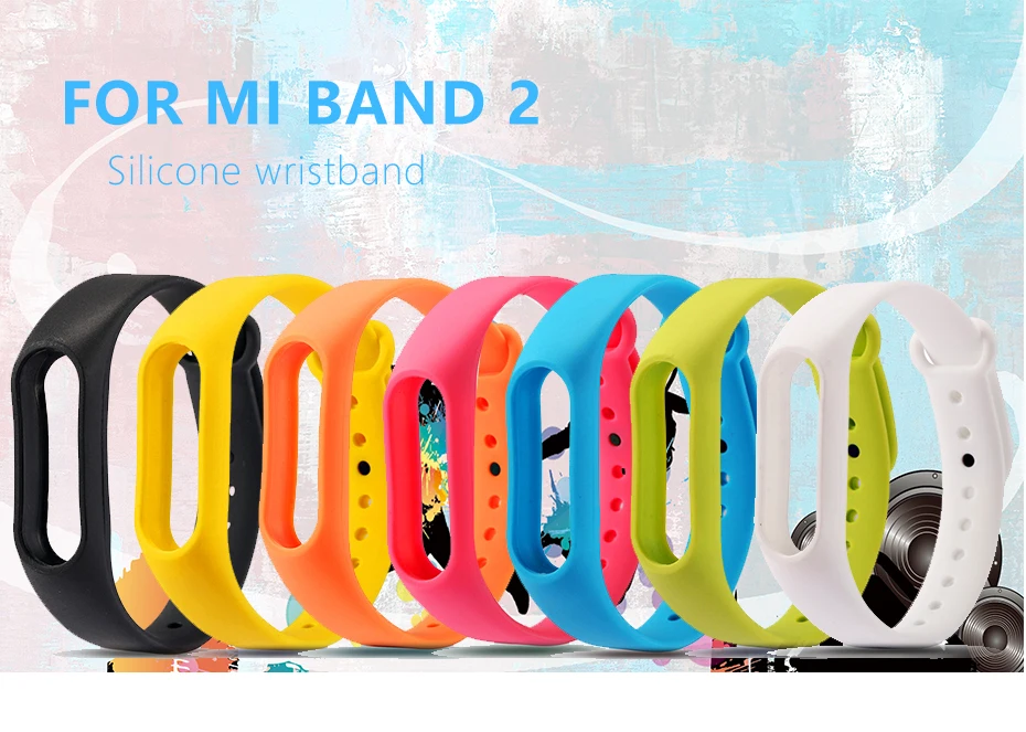 Ремешок mi Band 2 силиконовый для xiaomi mi Band 2 напульсники для xiaomi mi Band 2 Браслет ремешок цветной mi Band 2 Браслет замена