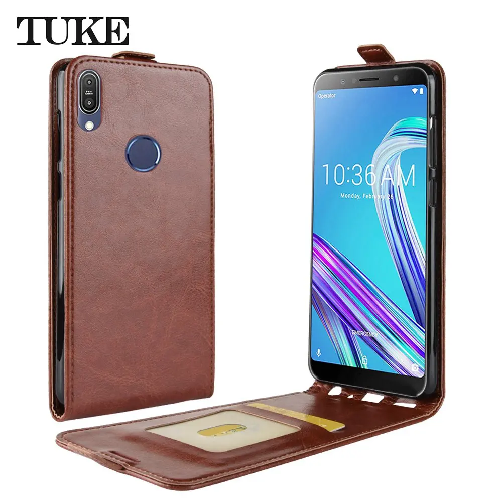 Multifunctional Business PU Leather Case For Asus Max Pro/M1 ZB601KL Exclusive Slip-resistant Vertical Flip Wallet Cover | Мобильные