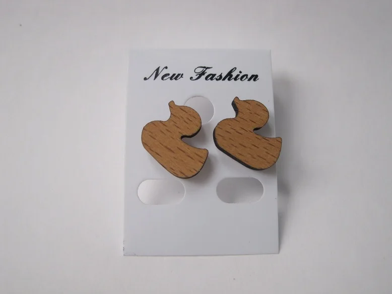 Деревянные серьги гвоздики хорошего качества ювелирные изделия|jewlery charms|earrings