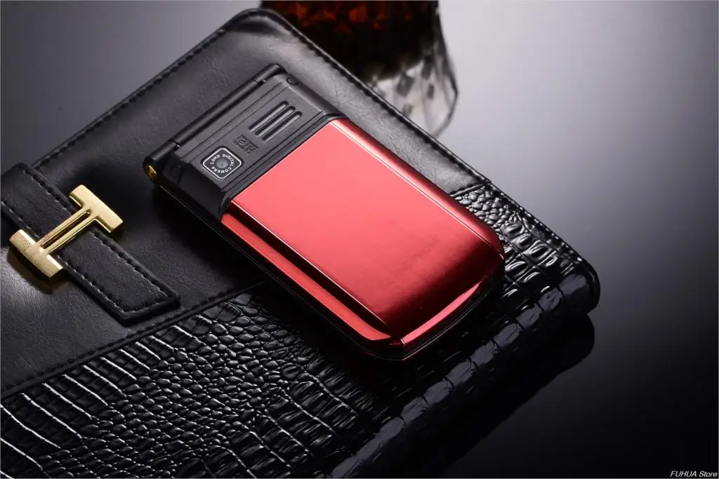 Flip Metal Body Mobile Cellphone E9 Dual Sim Dual Screen Radio 2.4'' Touch Sceen SOS Big Keyboard Loud Sound Flashlight Phone