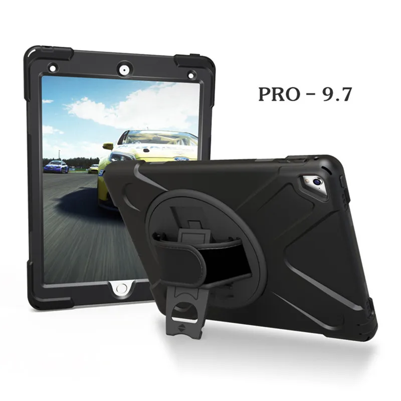 Противоударный силиконовый чехол для apple ipad pro 9 7 с ремешком на запястье|case for ipad|case