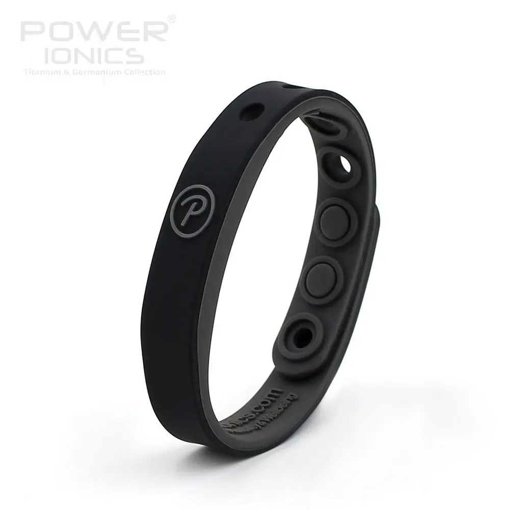 Bio Sports IDEDBAND Titanium 200" Power Ionics" для подростков(Унисекс) с воздействием магнитных полей на тело в терапевтических целях - Окраска металла: BlackGray