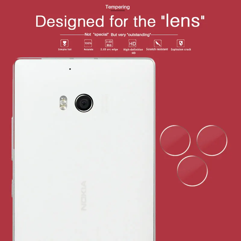 HD Задняя камера Объектив Закаленное стекло пленка для Nokia Mulia 930 5 в RM 1045 1087 задняя