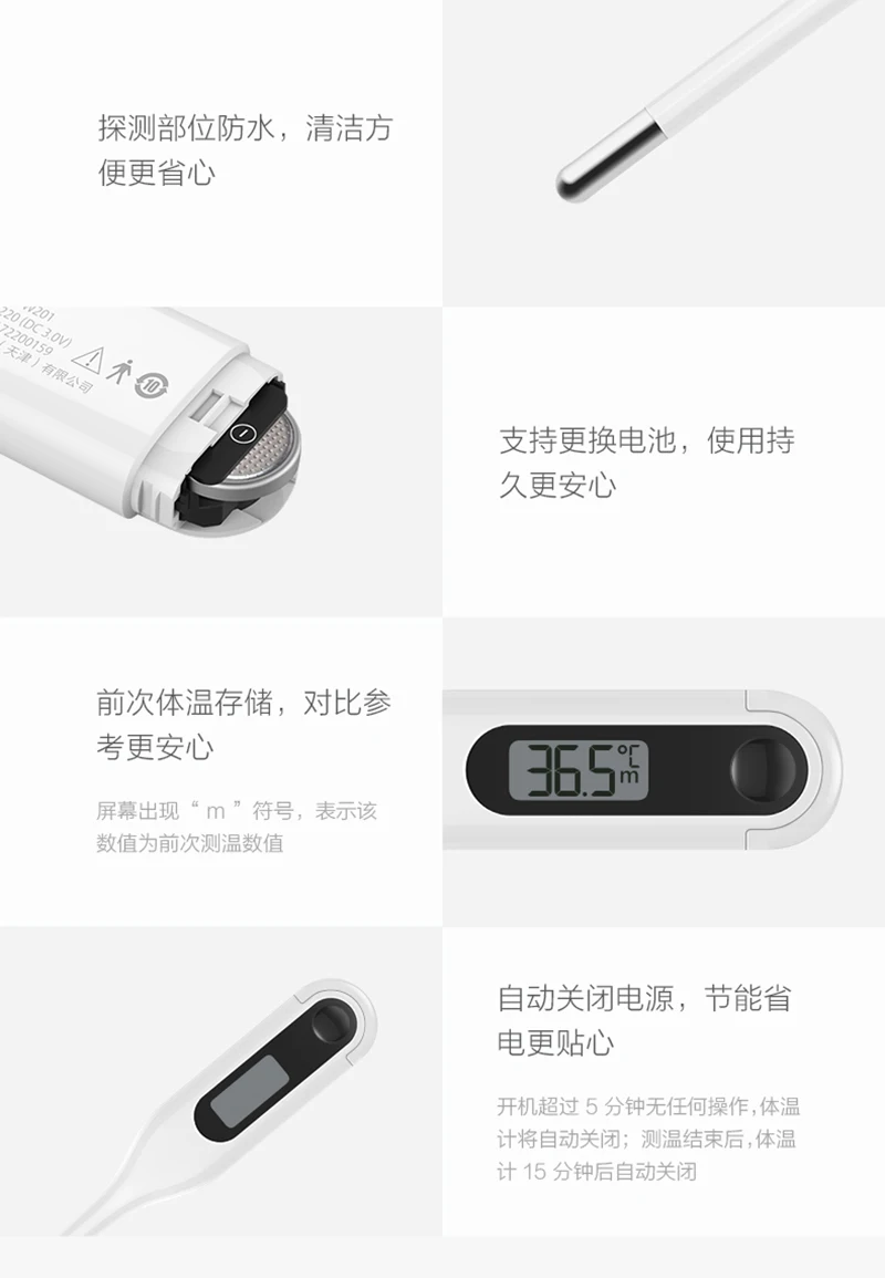 Xiaomi Mi домашний термометр iHealth, цифровой инфракрасный термометр для малышей, термометр для измерения температуры лба