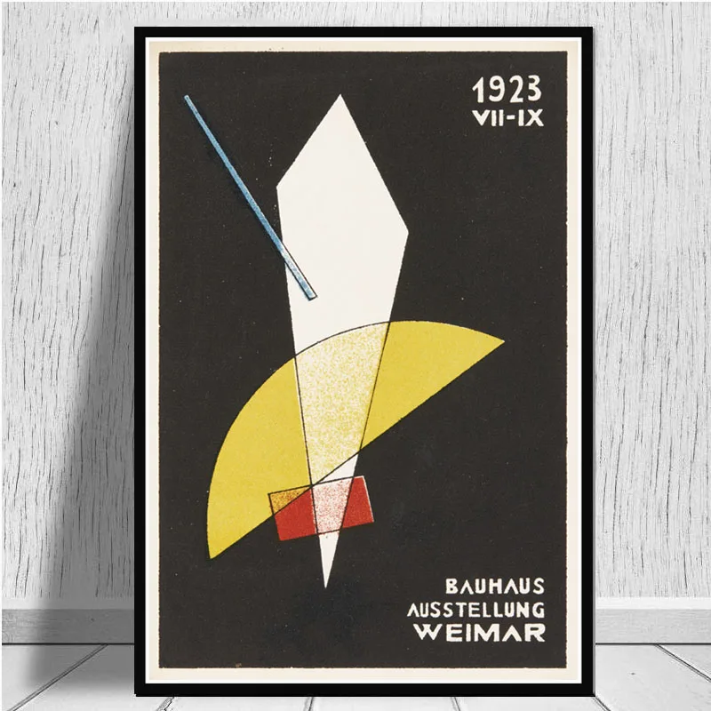 Bauhaus Ausstellung 1923 Weimer выставочный художественный постер Картина Настенная картина домашний декор плакаты и принты - Цвет: 0004