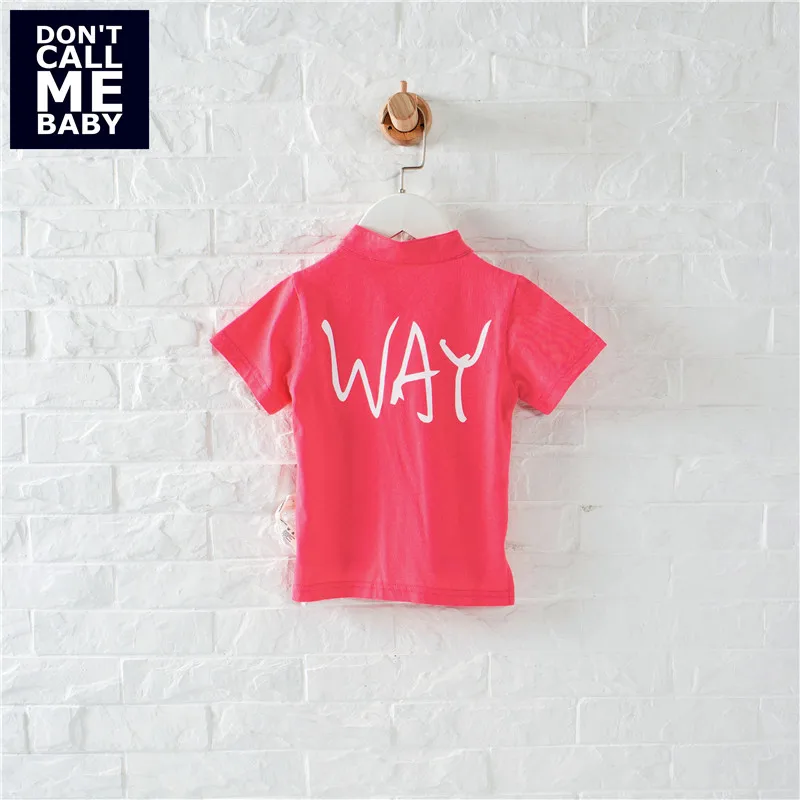 DON`T CALL ME BABY Boys Summer Red Stand Collar Shirts Children New Cotton Fashion Tops Kids Soft Printed Short Sleeves 91214 |