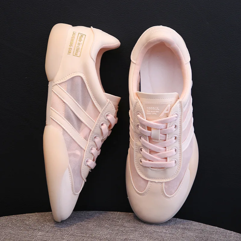 Женская обувь дышащие кроссовки из сетчатого материала женская на плоской