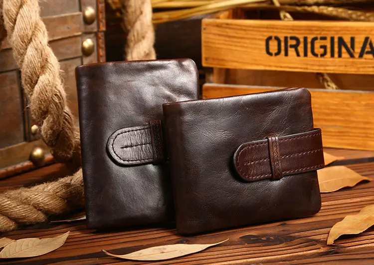 Высококачественный кошелек из натуральной кожи мужская кожаная сумка-кошелек