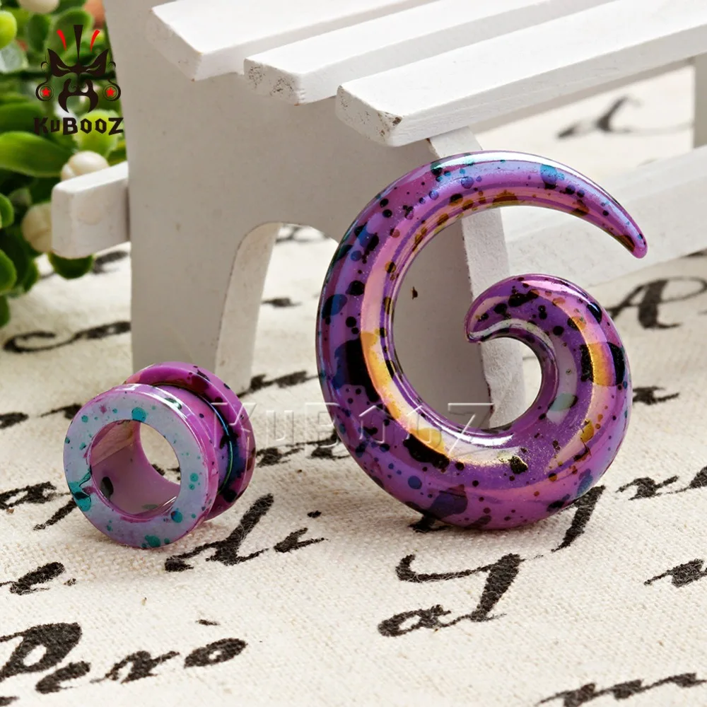2018 acrylic ear plugs spircel tunnels body jewelry expander earrings matched gauges stretchers pair selling. | Украшения и