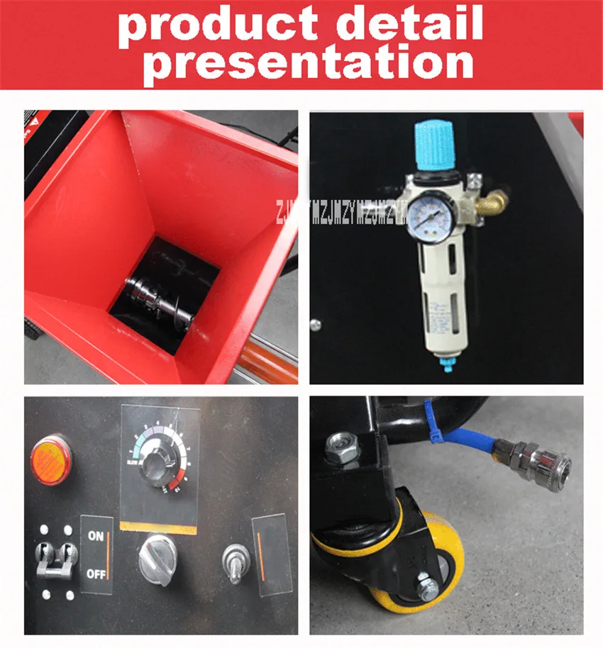 Professional Multi-function Electric Spraying Machine Real Stone Paint Putty Painting Machine 2800W 220V/50HZ 18L/min TU-9