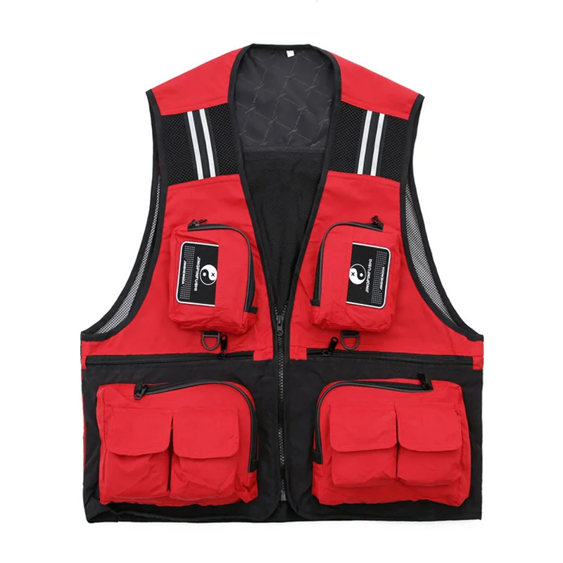 Жилет для рыбалки мужской жилет на открытом воздухе с несколькими карманами без