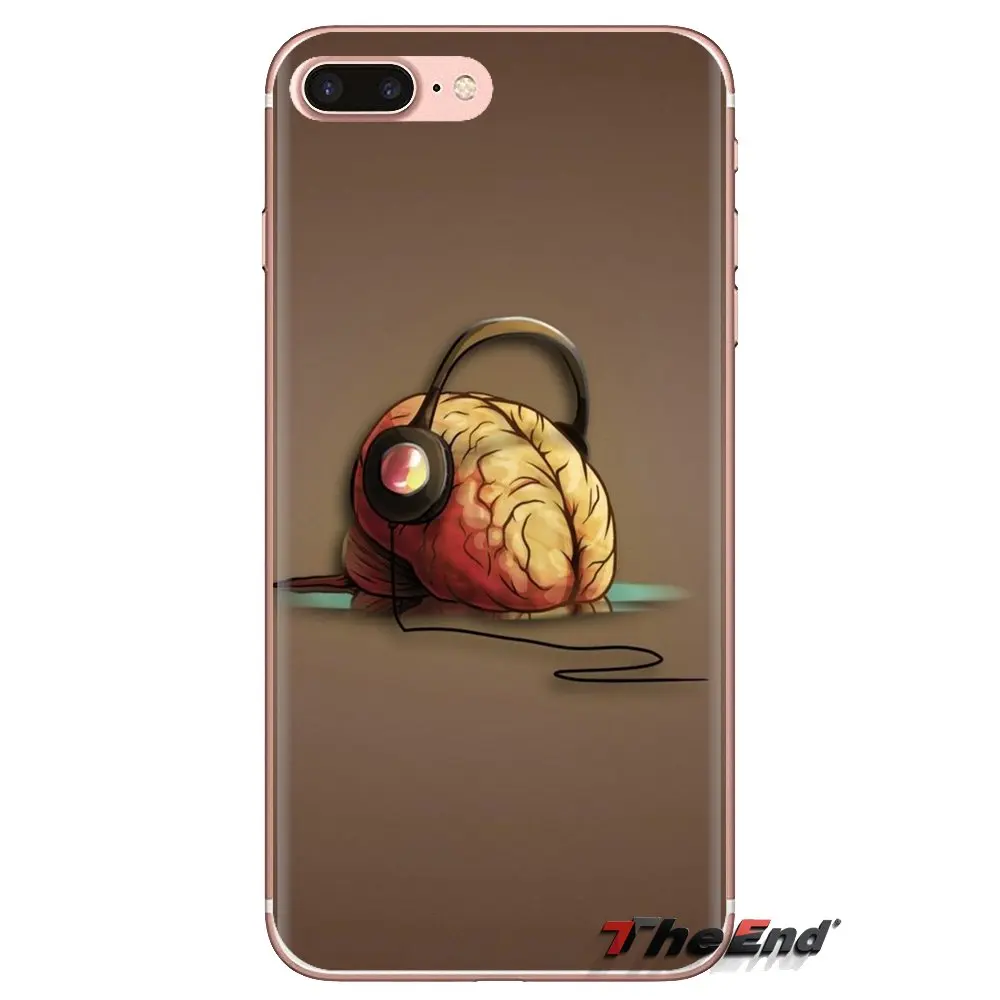 Transparent Soft Cases Covers Brain For LG Spirit Motorola Moto X4 E4 E5 G5 G5S G6 Z Z2 Z3 G2 G3 C Play Plus Mini |