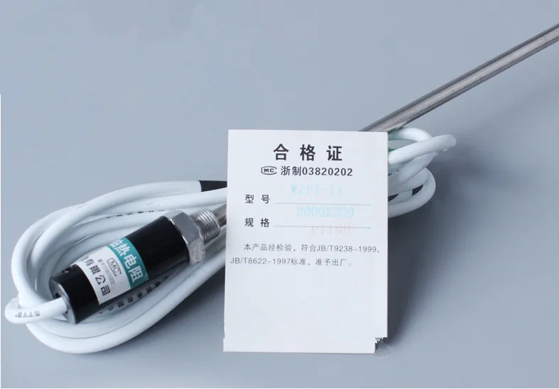 Датчик температуры из нержавеющей стали 304 5 шт./лот стержень 200 мм 3 м термопара