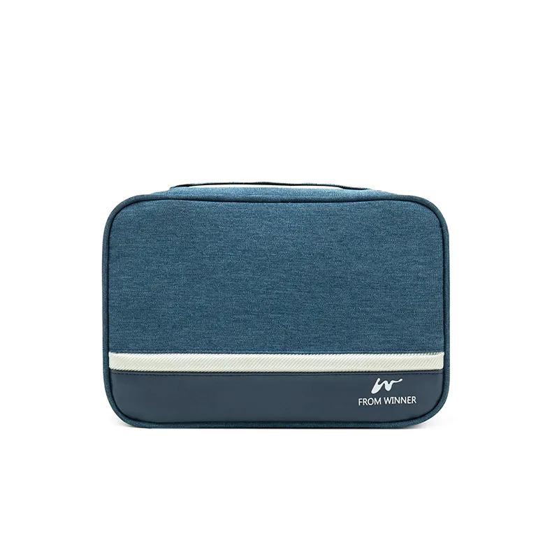 Dark Blue Bag Женская модная дорожная сумка для туалетных принадлежностей, водонепроницаемая косметичка, чехол для макияжа, чехол для хранения, Органайзер - Цвет: Dark Blue Bag