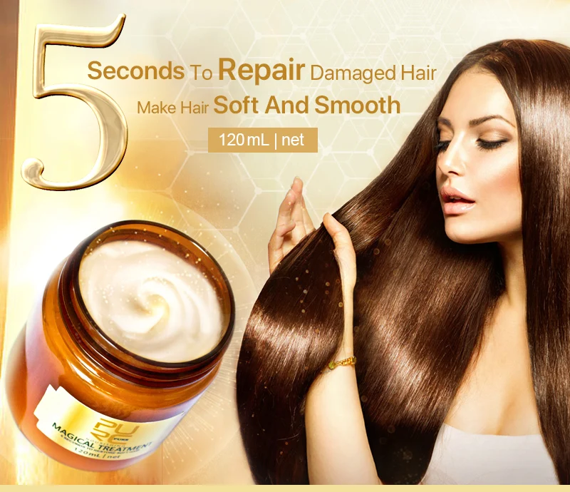 PURC Professional Magical Treatment Hair Mask Nutrition Infusing Masque For 5 Seconds Repairs Hairs Damage Soft New | Красота и