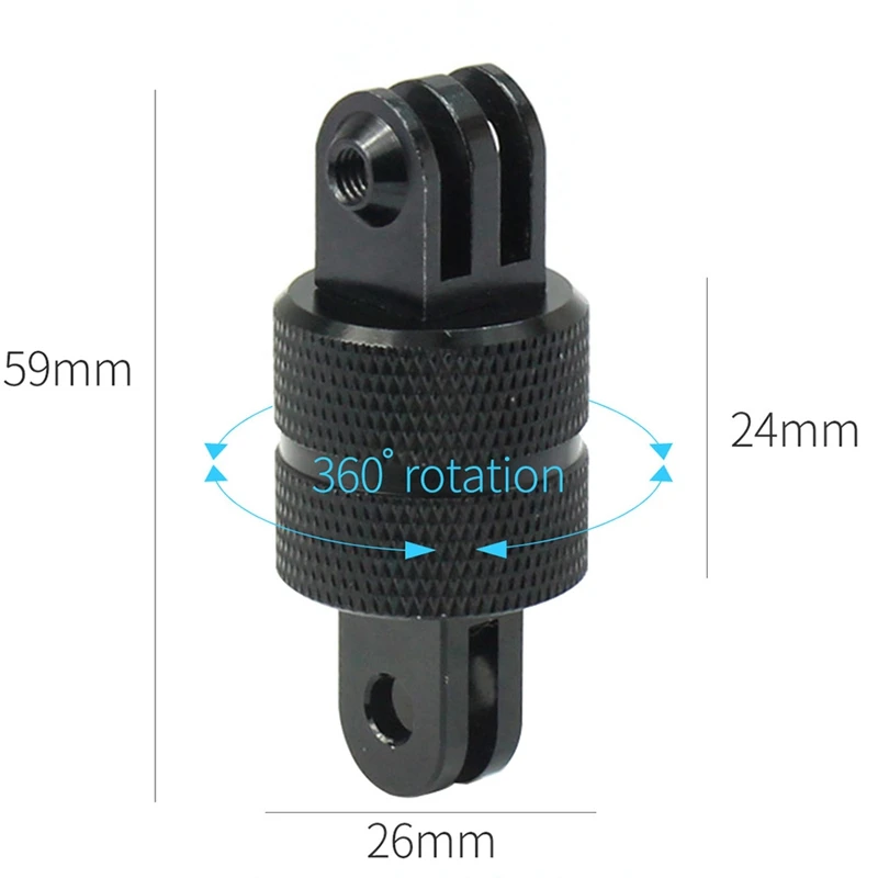 360 Degree Swivel Rotating Adapter 3 Way Selfie Stick Extension Arm with Srew for Gopro Hero 5 4 3+ Sport Camera Accessory | Электроника