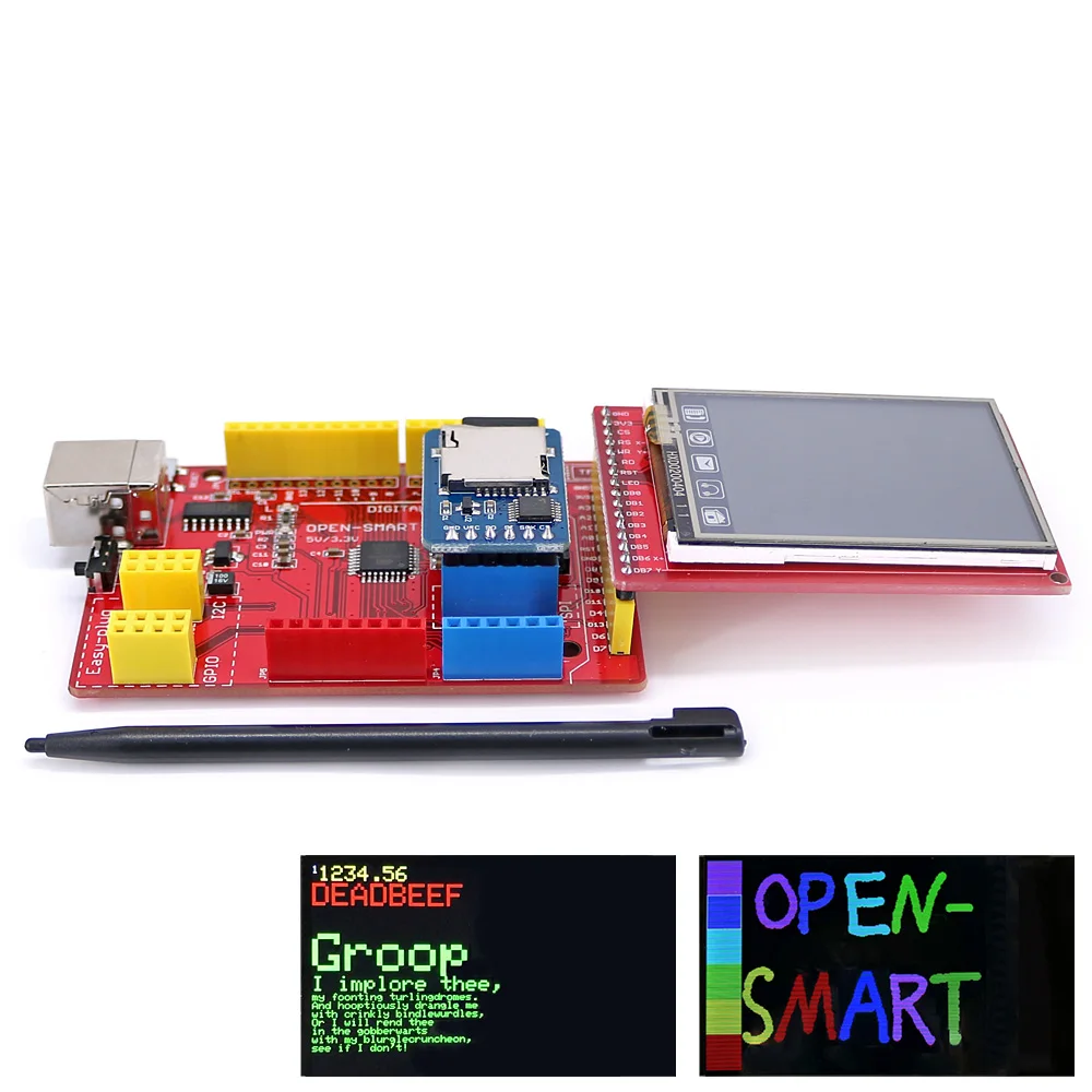 Открытый Смарт 2,0 дюйма 176*220 TFT lcd сенсорный экран коммутационный модуль комплект с простым подключением UNO R3 воздушная плата для Arduino UNO R3/Nano