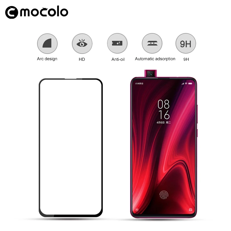 Ударопрочное закаленное стекло MOCOLO с полным покрытием и шелкографией для Xiaomi Redmi